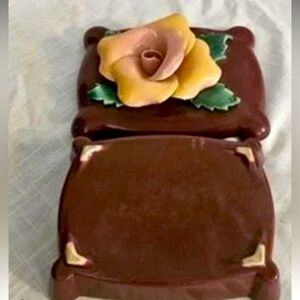 Vintage Johannes Brahms Pottery, California 1945-1956 trinket box